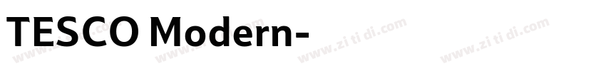 TESCO Modern字体转换